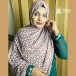 Soft China Cotton Print Hijab P03 images 3 for farha hijab fashion