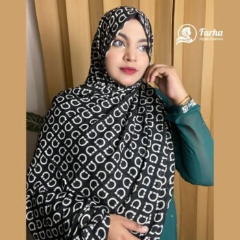 Soft China Cotton Print Hijab – P07 Images for Farha Hijab Fashion