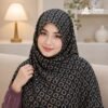Soft China Cotton Print Hijab - P09