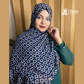 Soft China Cotton Print Hijab – P10 Images for Farha Hijab Fashion