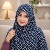 Soft China Cotton Print Hijab - P10