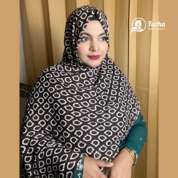 Soft China Cotton Print Hijab – P23 Images for Farha Hijab Fashion