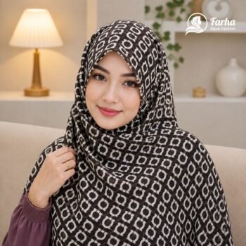 Soft China Cotton Print Hijab – P23 images 03 for farha hijab fashion