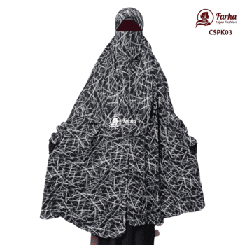 Century Silk Print Khimar with Niqab CSPK03 images For Farha Hijab Fashion