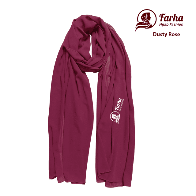 Chiffon Georgette Hijab Dusty Rose color images For Farha Hijab Fashion Chiffon Georgette Hijab Dusty Rose color images For Farha Hijab Fashion