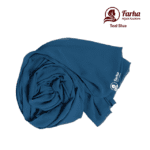 Chiffon Georgette Hijab Teal Blue color images For Farha Hijab Fashion