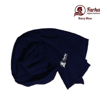 Chiffon Georgette Hijab navy blue color images 1 For Farha Hijab Fashion