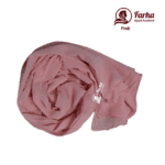 Chiffon Georgette Hijab Pink color images For Farha Hijab Fashion