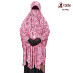 China Linen Print Khimar with Niqab – CLPK02 Images For Farha Hijab Fashion