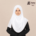 Premium Chiffon Georgette Hijab – White