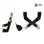 Premium Full Fingerless Hand Socks (Hat Muja) – Black 06 images for farha hijab fashion