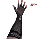 Premium Lace Full Fingerless Hand Socks (Hat Muja) – Black 05 images for farha hijab fashion