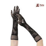 Premium Lace Full Hand Socks (Hat Muja) – Black 03 images for farha hijab fashion