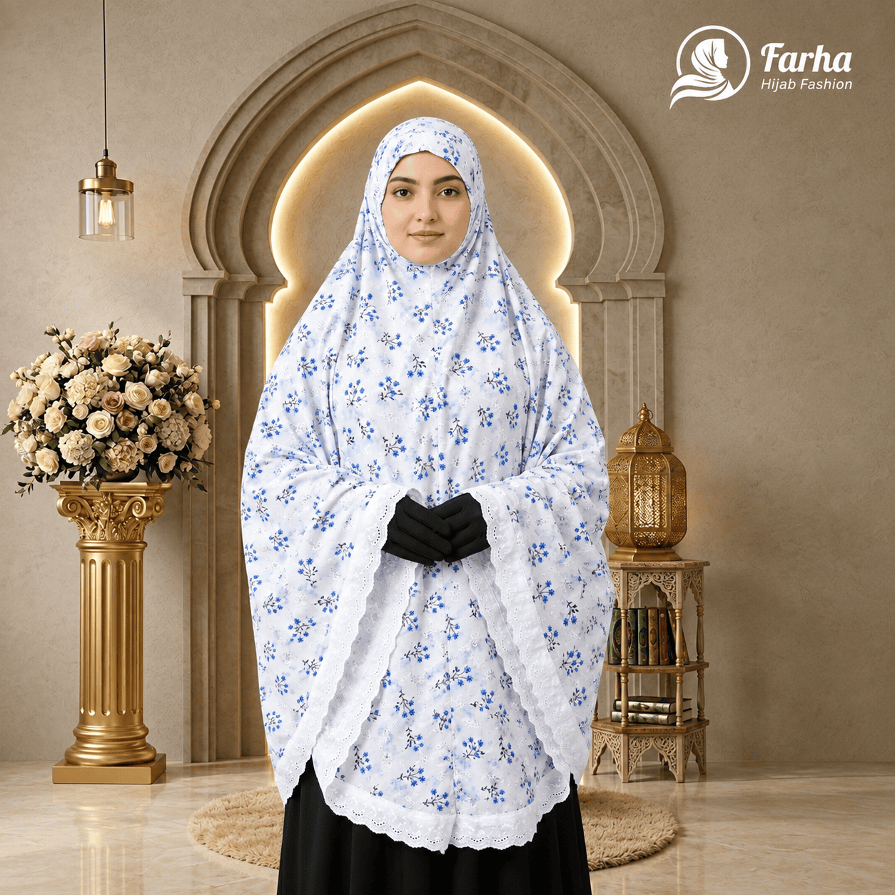 Salat Hijab Premium Boxi Voile Cotton (SH10) product images for Farha hijab fashion