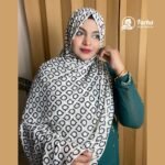 Soft China Cotton Print Hijab – P26 images 03 Farha hijab Fashion