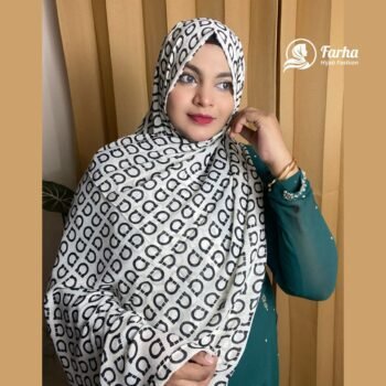 Soft China Cotton Print Hijab – P26 Images for Farha Hijab Fashion